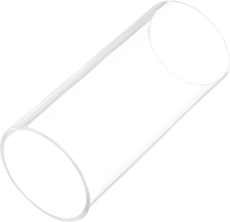 Rebower 6" Clear Plastic Rigid Pipe 66mm ID x 70mm OD (2.6" ID x 2 3/4" OD) Acrylic Round Polycarbonate Tubing, [for Plumbing, Hydraulics, Aquarium] - Image 1